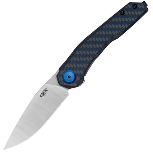 Zero Tolerance 0545 Framelock Blue Carbon Fiber, Stonewash CPM MagnaCut - 0545BLUCF