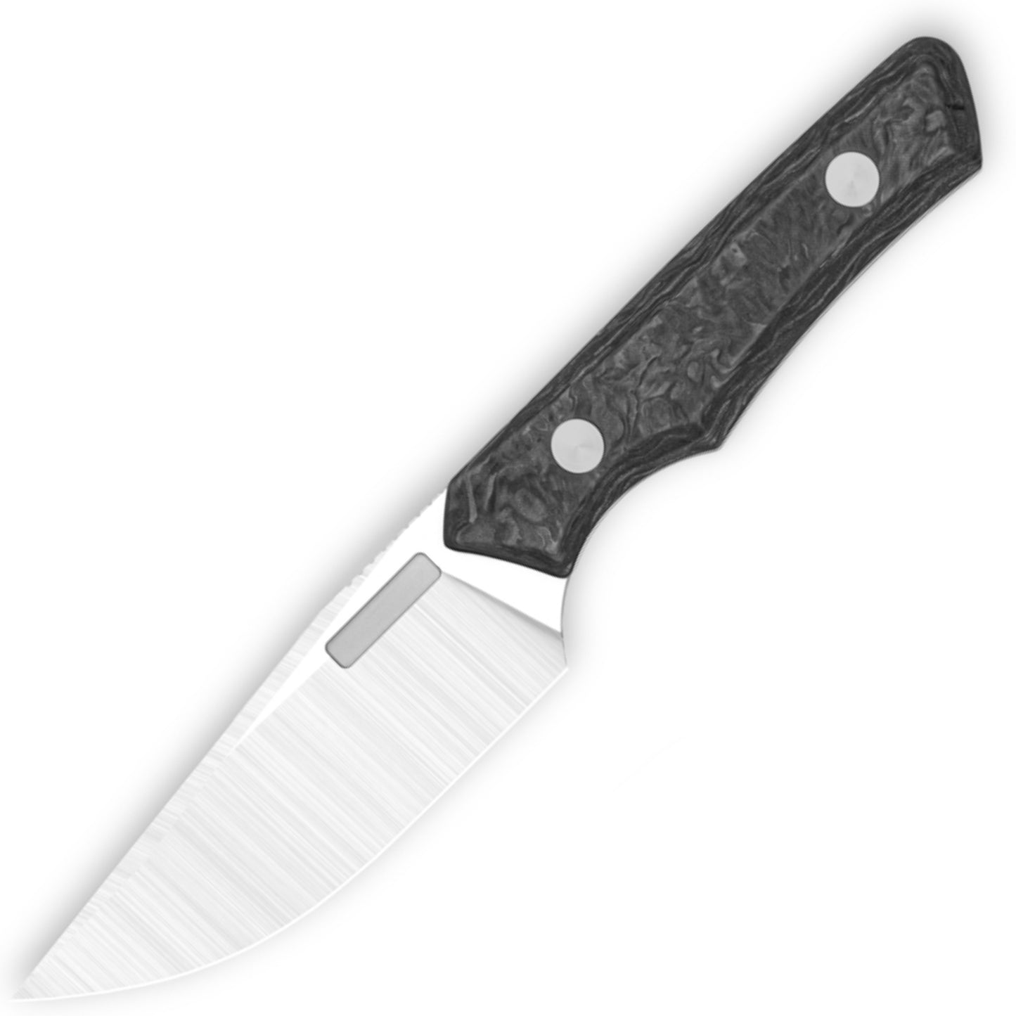 Vero Engineering Myelin Fixed Blade Marbled Carbon Fiber, Belt Satin M390