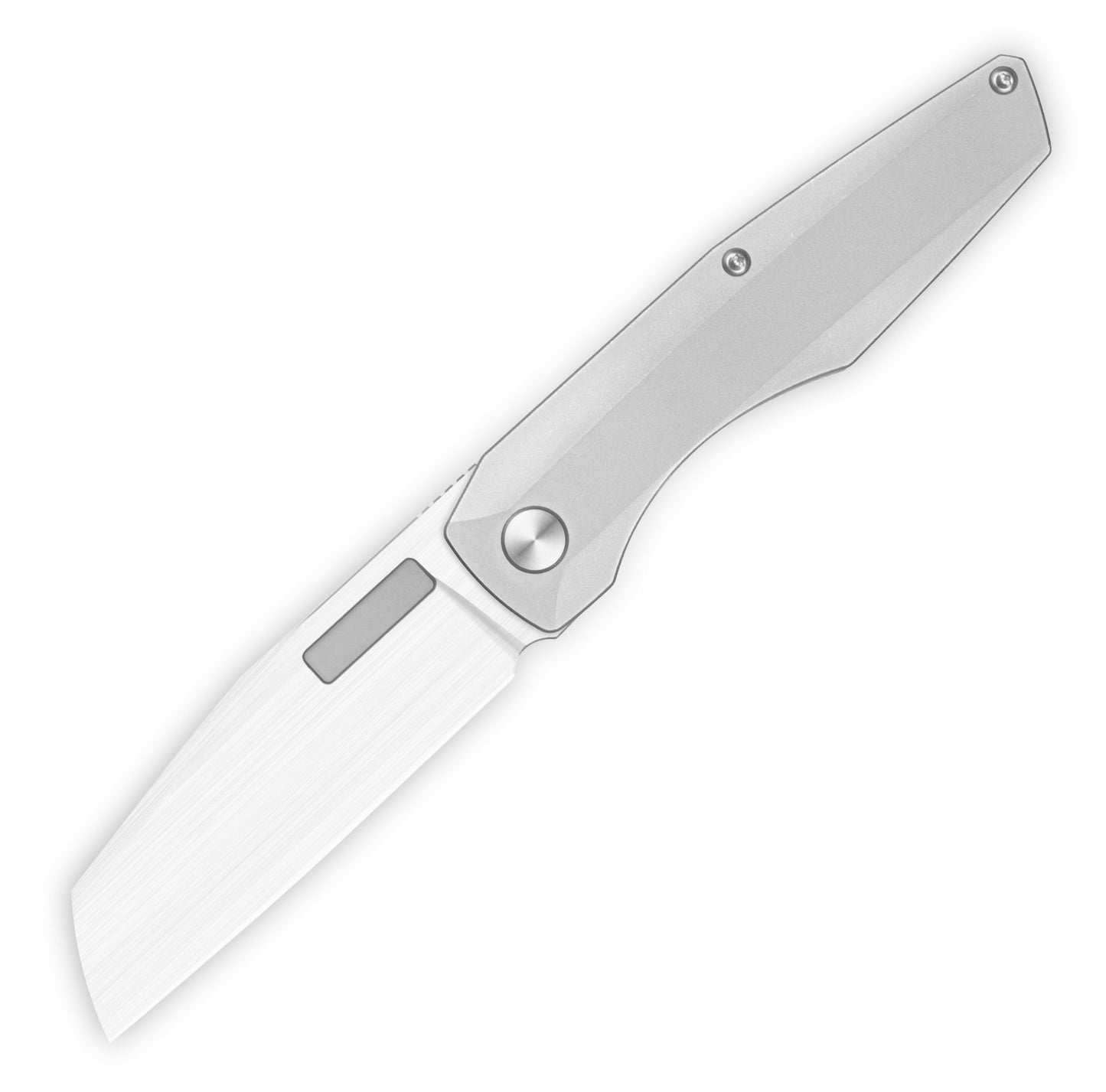 Vero Axon Liner Lock, Stonewash Titanium Handles / Hand Satin M390 Blade