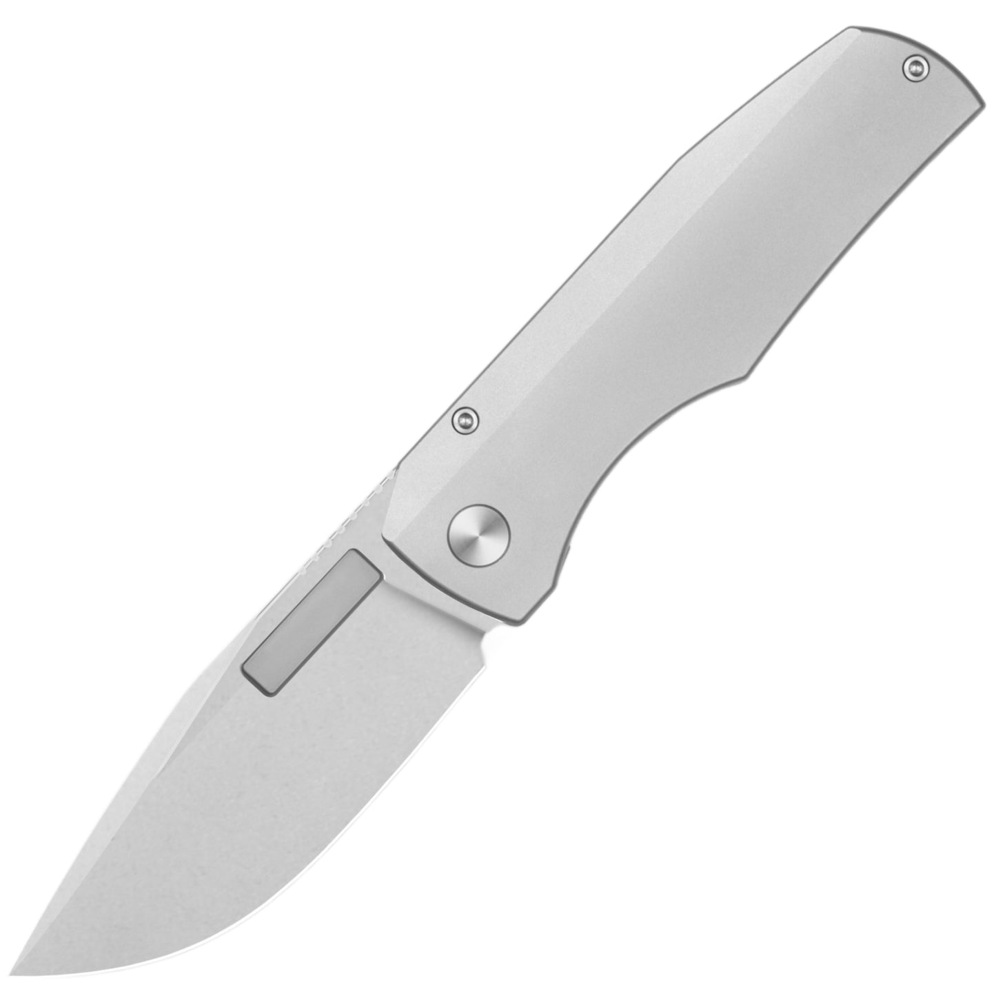 Vero Nova, Raw Titanium Handles / Stonewash CPM MagnaCut